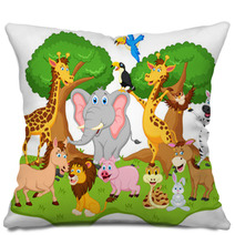 Funny Animal Cartoon Pillows 60239926