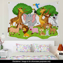 Funny Animal Cartoon Wall Art 60239926
