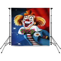 Funny Clown Backdrops 10669716