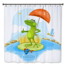 Funny Frog Bath Decor 41082085