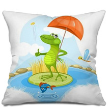 Funny Frog Pillows 41082085