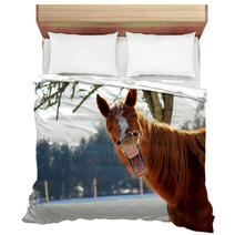 Funny Horse Bedding 72564896
