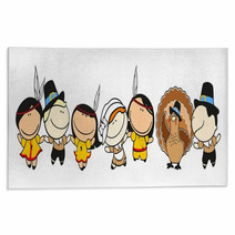 Funny Kids #58 - Thanksgiving Day Celebration Rugs 36974107