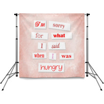 Funny Quote In Anonymous Letter Style Backdrops 65506738