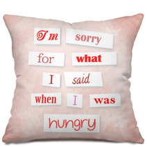 Funny Quote In Anonymous Letter Style Pillows 65506738