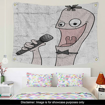 Funny Singer Wall Art 242582058