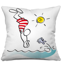 Funny Swimmer Pillows 33439058