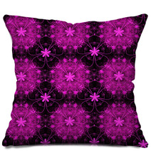 Fuschia Floral Pattern Pillows 59598390