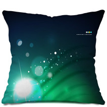 Futuristic Abstract Blurred Flares And Colors Pillows 64060648