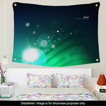 Futuristic Abstract Blurred Flares And Colors Wall Art 64060648