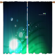 Futuristic Abstract Blurred Flares And Colors Window Curtains 64060648