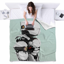 Futuristic Robot. Blankets 63356848