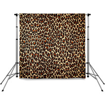 Fuzzy Leopard Print Background Backdrops 85275549