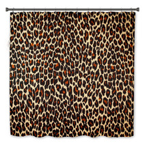 Fuzzy Leopard Print Background Bath Decor 85275549