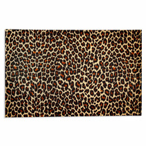 Fuzzy Leopard Print Background Rugs 85275549