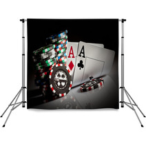 Gambling Chips And Aces Backdrops 18213077