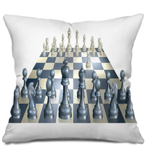 Game Of Chess Illustration Pillows 49140491