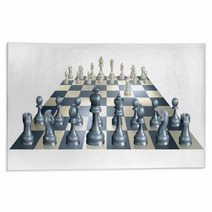 Game Of Chess Illustration Rugs 49140491