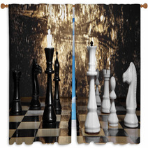 Game Of Chess Window Curtains 56218404