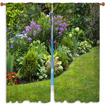 Garden And Flowers Window Curtains 67853415