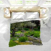 Garden With Pond In Asian Style Bedding 46008614