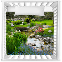 Garden With Pond In Asian Style Nursery Decor 42438525