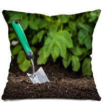 Gardening Shovel In The Soil Pillows 66899751