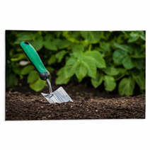 Gardening Shovel In The Soil Rugs 66899751