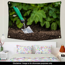 Gardening Shovel In The Soil Wall Art 66899751