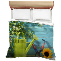 Gardening Tools And Flower Bedding 65932637