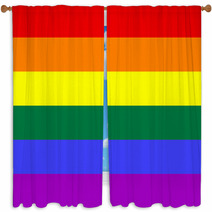 Gay Flag Window Curtains 4336622
