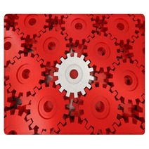Gears On White Rugs 41748253