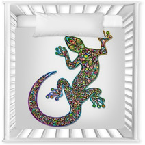 Gecko Geko Lizard Psychedelic Art Design-Geco Psichedelico Nursery Decor 47799470