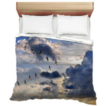 Geese Flying In V-Formation Bedding 63299297