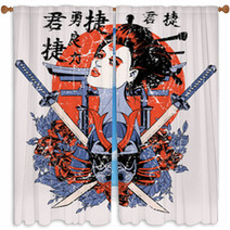 Geisha Window Curtains 53652744