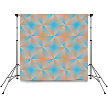 Geometric Abstract  Background Blue And Orange Backdrops 73218918