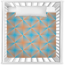 Geometric Abstract  Background Blue And Orange Nursery Decor 73218918
