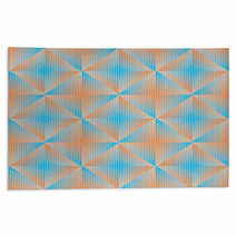 Geometric Abstract  Background Blue And Orange Rugs 73218918