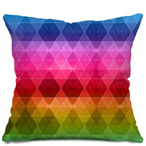 Geometric Hipster Retro Background Pillows 54305295