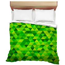 Geometric Mosaic Pattern From Blue Triangle Bedding 60970316