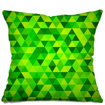 Geometric Mosaic Pattern From Blue Triangle Pillows 60970316