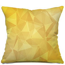 Geometric  Polygon Abstract Background Of Yellow Pillows 68999491