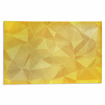 Geometric  Polygon Abstract Background Of Yellow Rugs 68999491