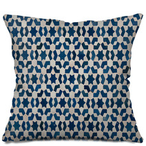 Geometric Stars Moroccan Vintage Tile Print Pillows 67956388