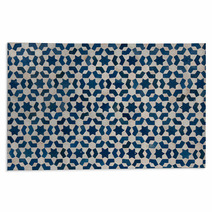 Geometric Stars Moroccan Vintage Tile Print Rugs 67956388