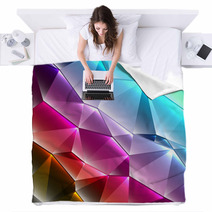 Geometric Style Shiny Abstract Background Blankets 45347658