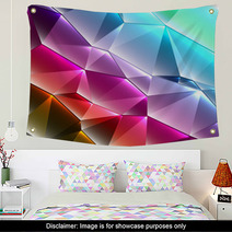 Geometric Style Shiny Abstract Background Wall Art 45347658