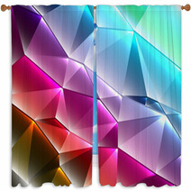 Geometric Style Shiny Abstract Background Window Curtains 45347658