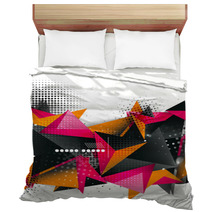 Geometric Triangle 3d Design, Abstract Background Bedding 71189693