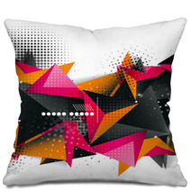 Geometric Triangle 3d Design, Abstract Background Pillows 71189693